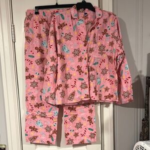 Pink Gingerbread Pajamas